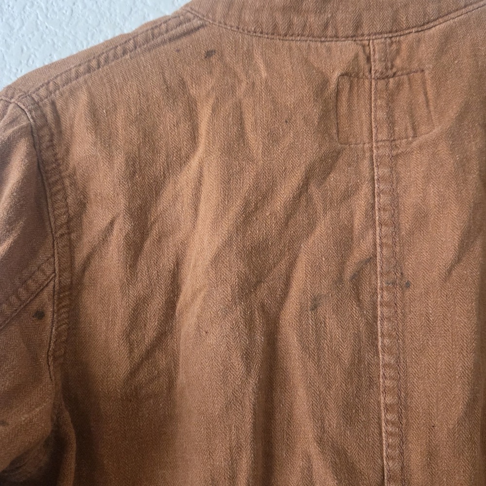 Old Navy Junior's Tan Brown Utility Military Jacket Size XL 14 Some Flaws Seepic - Picture 6 of 14